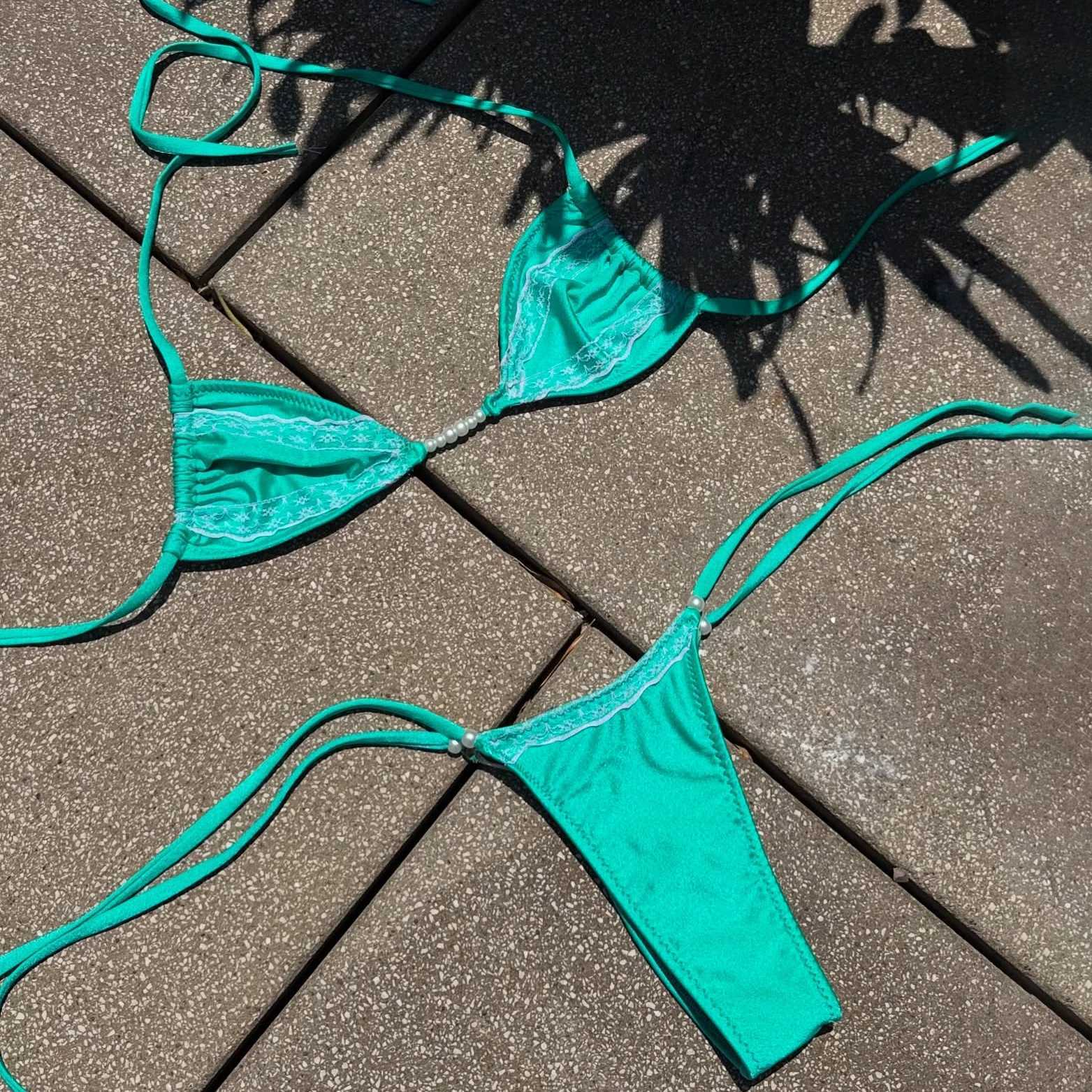 2025 Micro Bikini Sexy Women Swimsuit Female Bandeau Biquini Push Up Swimwear Female Strappy Bathing Suits Bodysuit BeachwearW251113