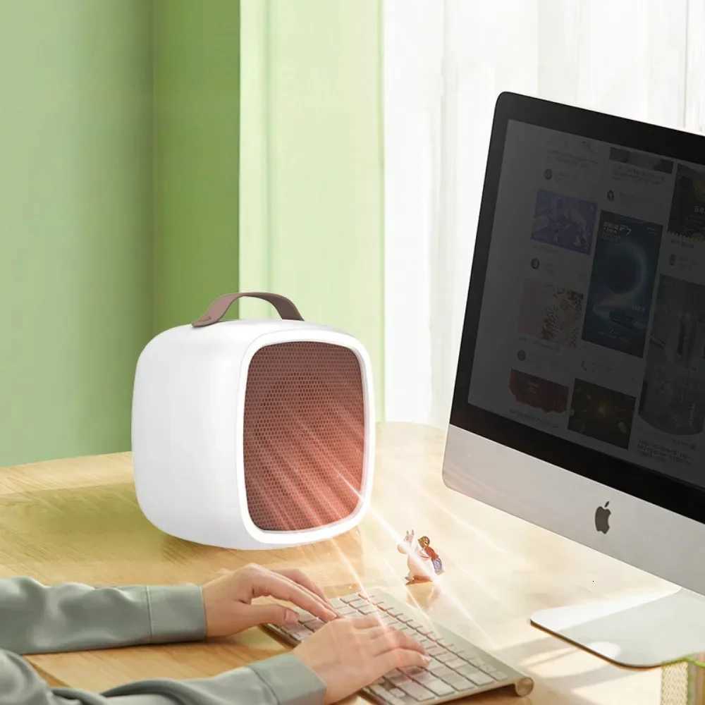 Hand Warmers Portable Electric Mini Heater USB Rechargeable 500W Fast Heating Warm Air Heater Warmer Fan for Office Bedroom Y251113