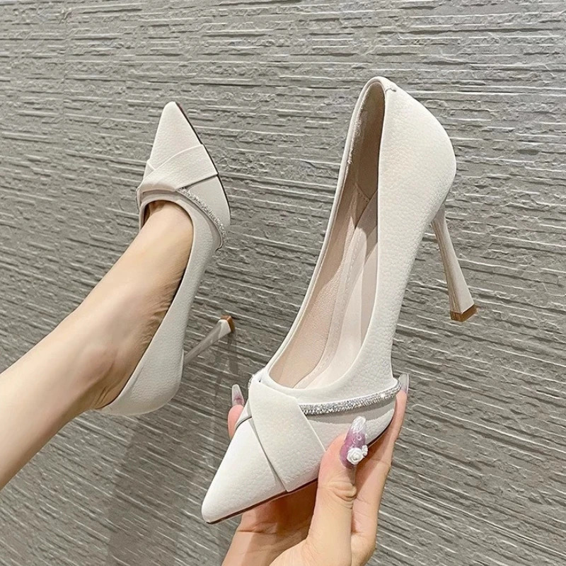 2025 Summer French patent leather pumps for women shoes sex pumps high heels shoes 251113