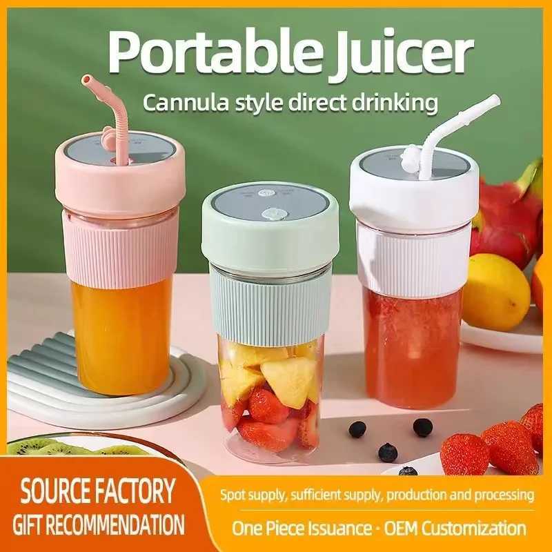 New Electric Fresh Juicer Powerful Crushed Ice Wireless Mini Portable Blender Bottle Juice Extractors Smoothie Mixer Cup C251113