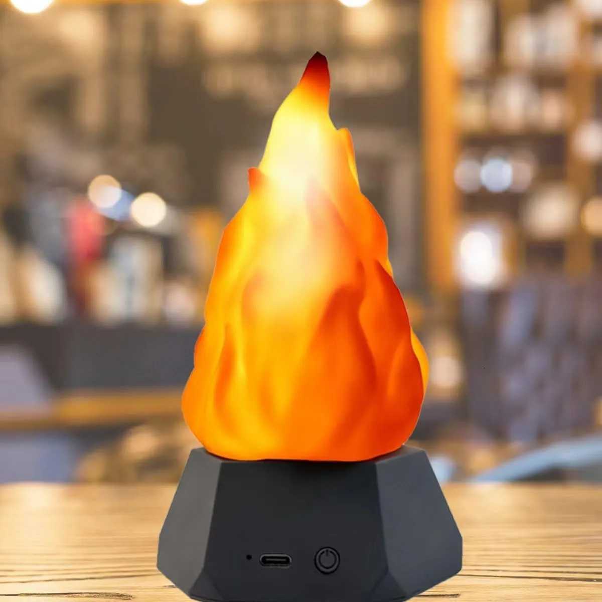 Halloween Flame Atmosphere Light LED Lava Light Wireless Decorative Light Bar Party Decoration Christmas Party Atmosphere Light Y251113