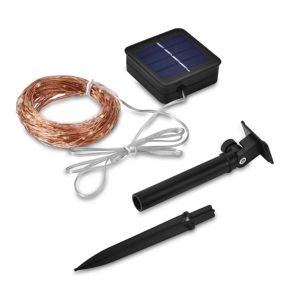 Dimmable 11m/21m/31m Blue LED Outdoor solar String Lights Fairy Holiday Christmas Party Garland Solar Garden Waterproof Lights M251113