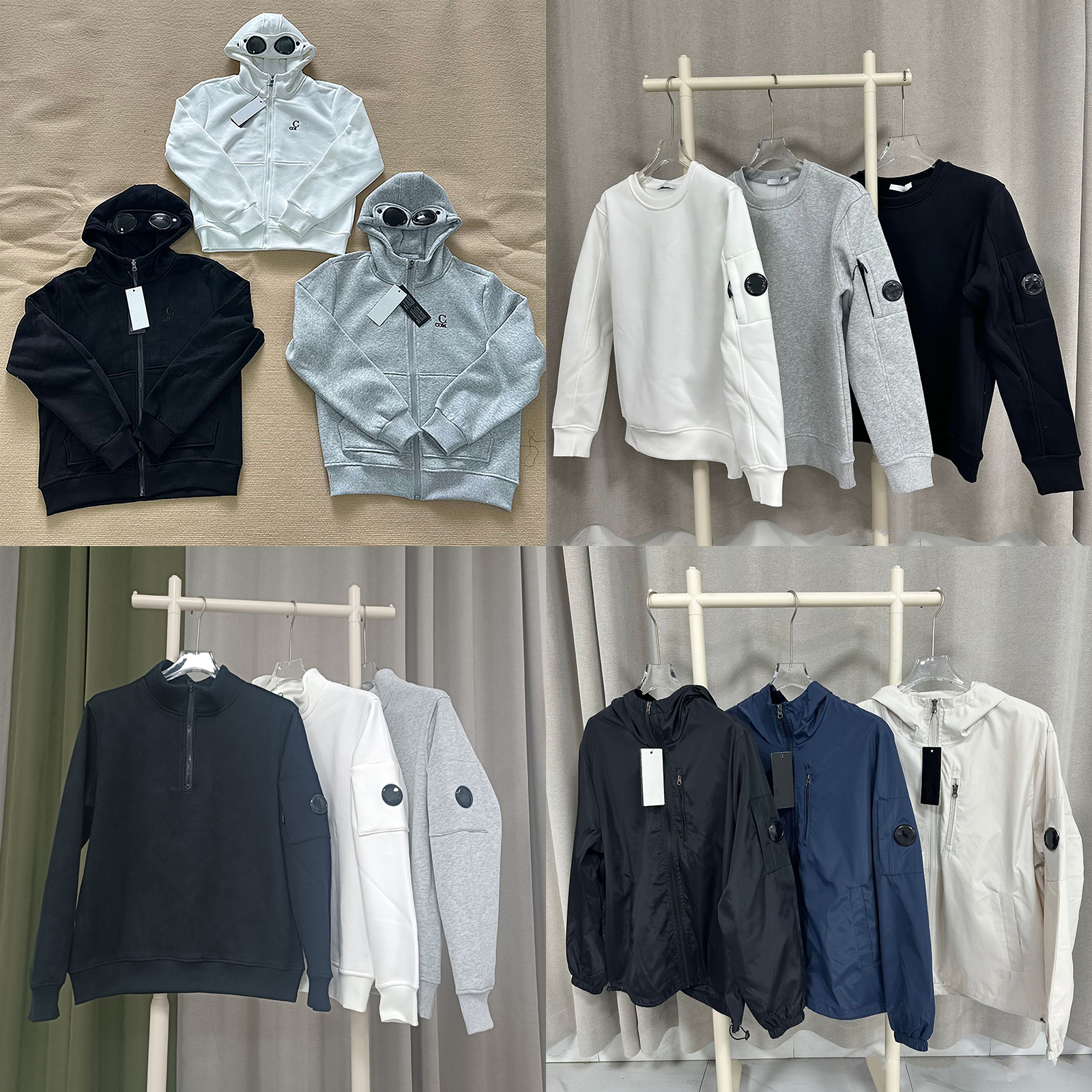 Designer Men's Hoodie Glasses Thick Cotton Zip up Hoodie Quarter Zip Pullover Hoodie Womens Winter Outdoor Jacket Men