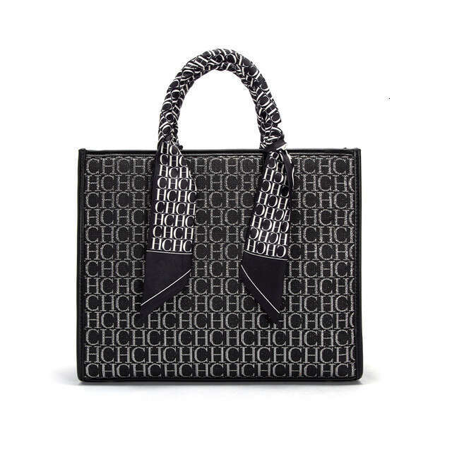 CHHC Fashion Gold Plated Letter Printed Women's Handbag Square Box Design