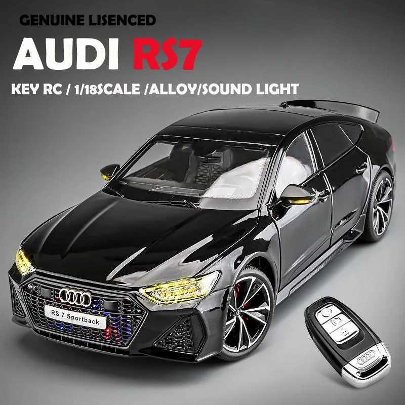 Simulation 118 AUDI RS7 Sportback Alloy Car Model Children Toy Vehicle Collectibles Miniature Voiture Home Decor Birthday Gift C251112