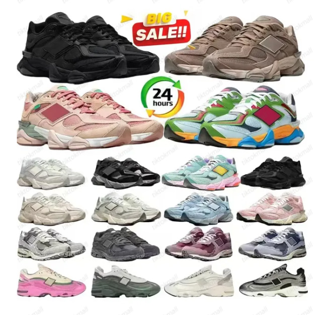 9060 Designer Daily Outfit Running Shoes for Mens Womens Chaussures De Sport Suede Leather Black White Grey Blue Pink Green Men Trainers Outdoor Sneakers Size 36-45