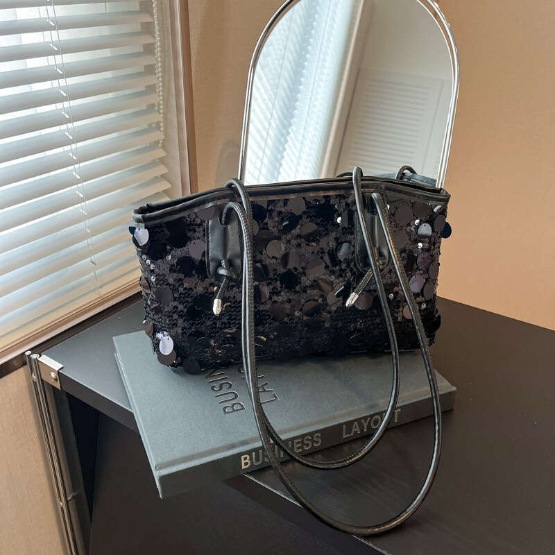 Minority sequin for women 2025 new spring versatile handbag, single shoulder crossbody bag, armpit bag