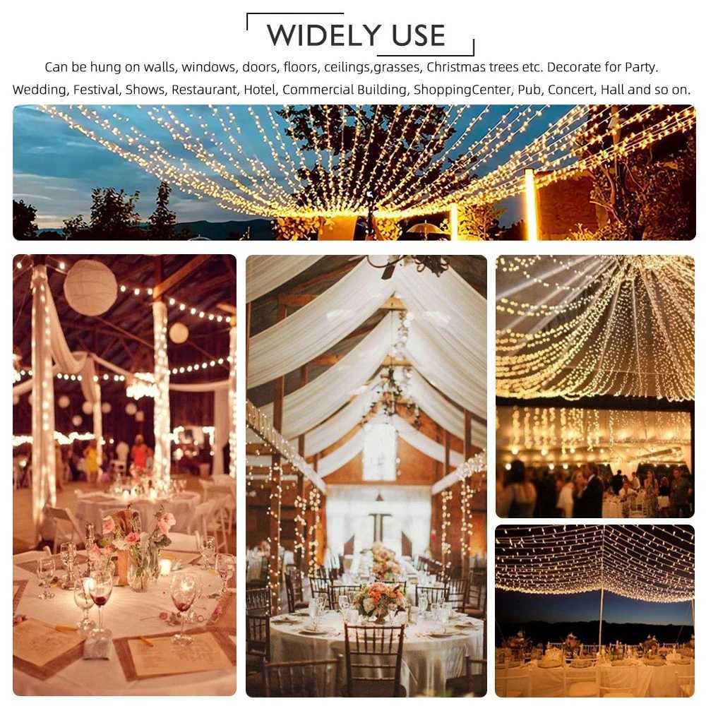 Christmas Lights 5M 10M 20M 30M 50M 100M Led String Fairy Light 8 Modes Christmas Lights For Wedding Party Holiday Lights M251113