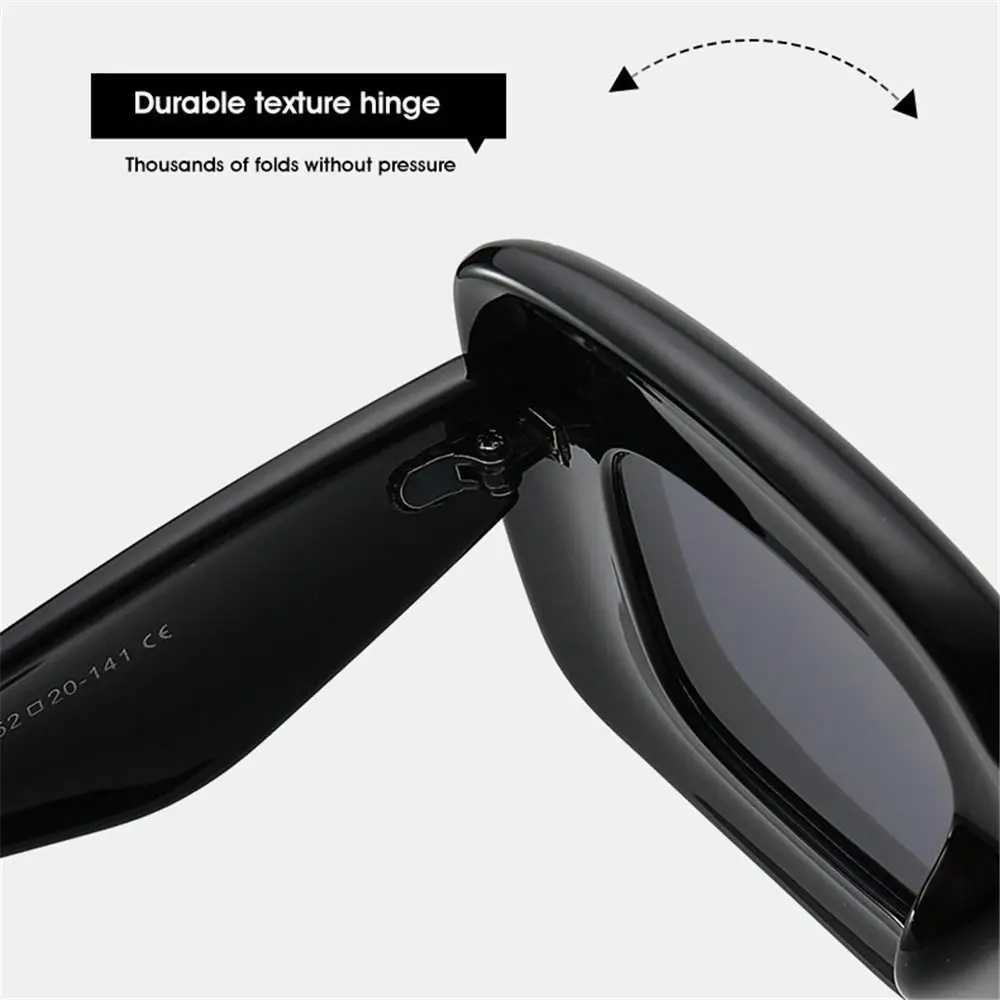 Retro Y2K Square Candy Color Women Sunglasses Shades UV400 Fashion Brand Designer Men Red Yellow Unique Sun GlassesC250412