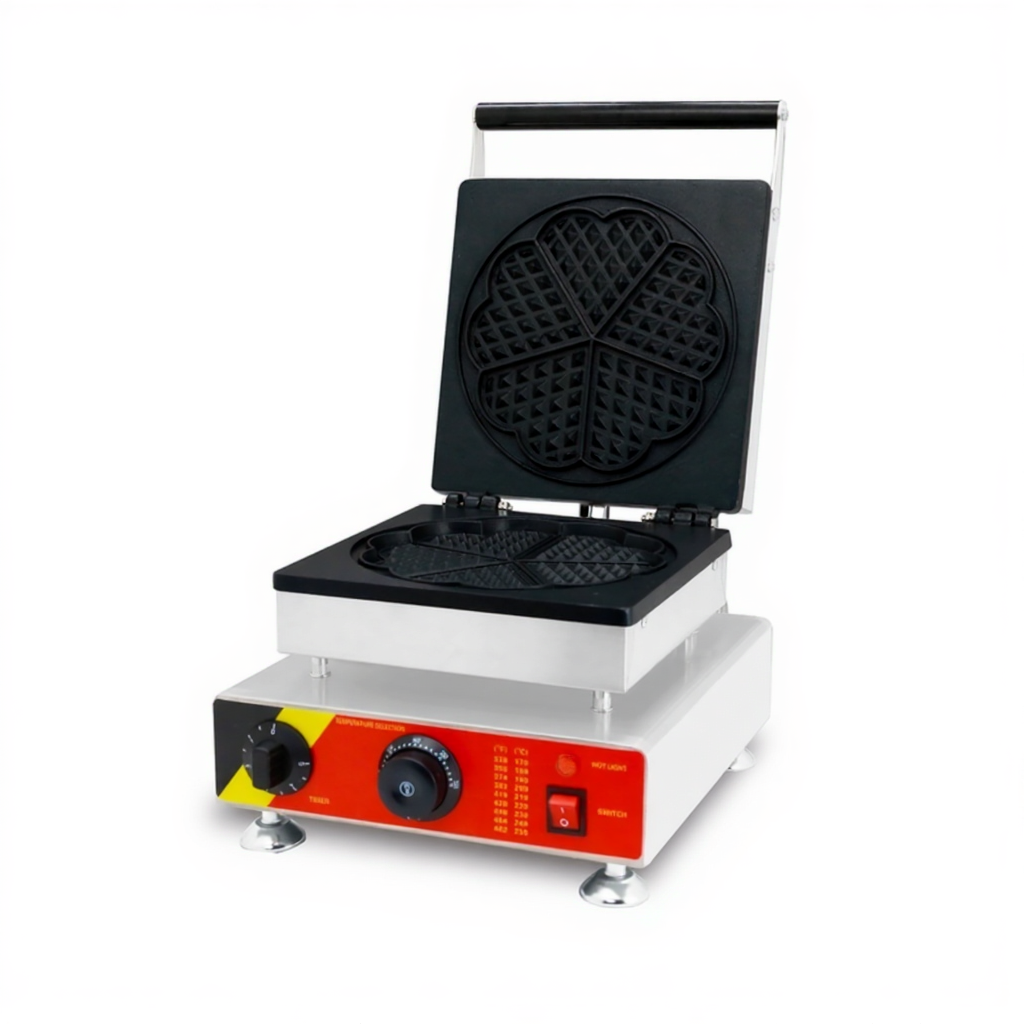 Commercial Use Electric Love Heart Shaped Waffle Maker 110v 220v Cartoon Waffle Heart Machine Iron Baker Making Pan