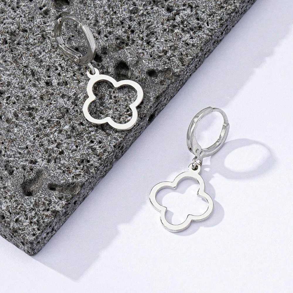 Luxury DGIDDK Stainless Steel Earrings Pop Vintage Fresh Clover Dangle Earrings For Women Jewelry Valentines Day Gift Party Matching Y251112