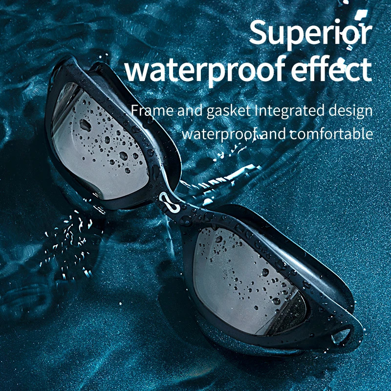 Copozz Swimming Goggles Waterproof VISTEX Anti Fog Mirrored Adjustable Silicone Swim Glasses Professional Swim Equipment Eyewear 250411