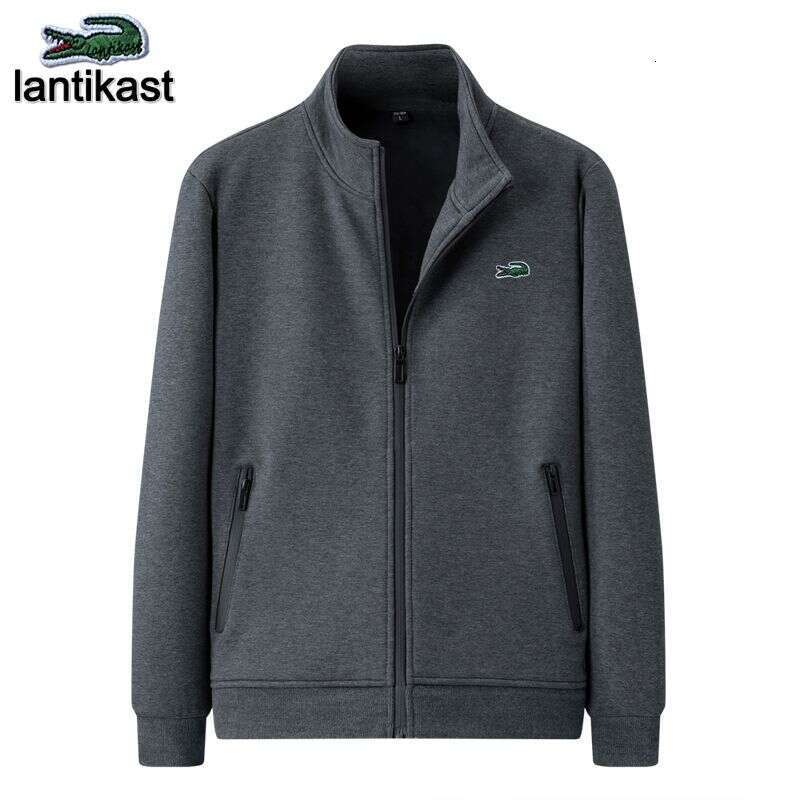 Noble Crocodile Autumn Winter Casual Sports Suit Men's Trendy Two-Piece Set Pure designer hoodie Cotton Running Jacket Cardigan Long Pants