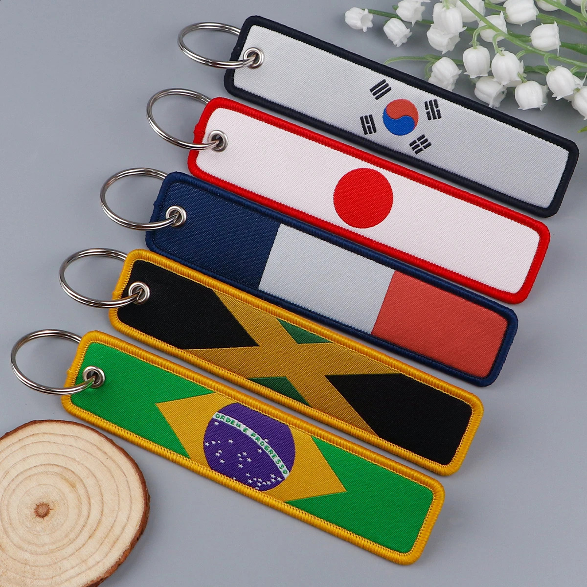 National Flag y Key Cool Person Label Car Keychain Bracket Accessories Friend Gift 1PC 250410