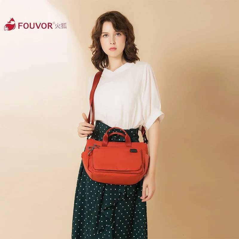 Fouvor Women's Shoulder Casual Nylon Waterproof Crossbody Bag Large Capacity Canvas Handbag Lightweight Sport Bags 2802-01