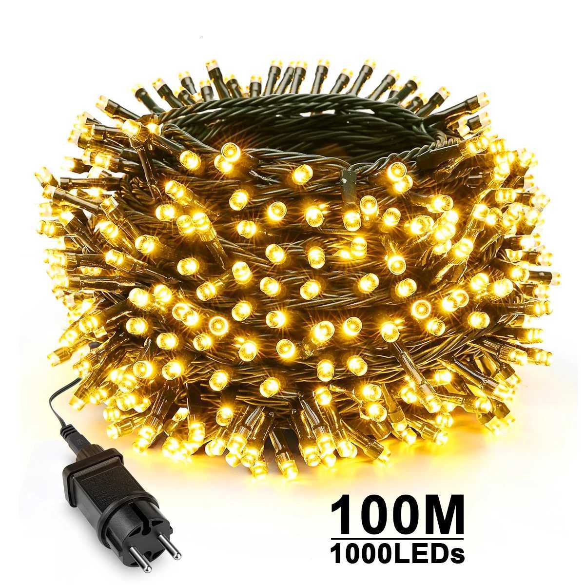 High Bright Twinkle Star LED String Fairy Lights Waterproof 220V 110V Garden Wedding Christmas Outdoor Patio Garland Decoration M251113