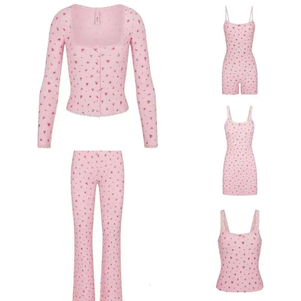Women's Wear Kim Body Shaper Cherry Ral Lace Short-Sleeved Long-Sleeved Suit Trousers Shorts Jacket