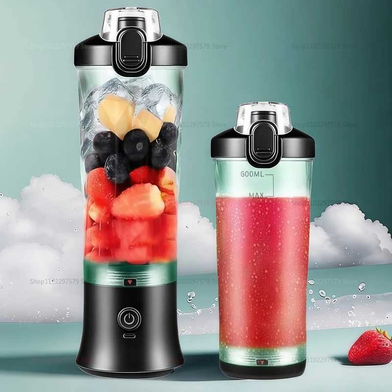 Electric Portable Blender 600ML Juicer Fruit Mixers USB Rechargeable Smoothie Juicer Cup for Shakes and Smoothies Mixer Machine C251113