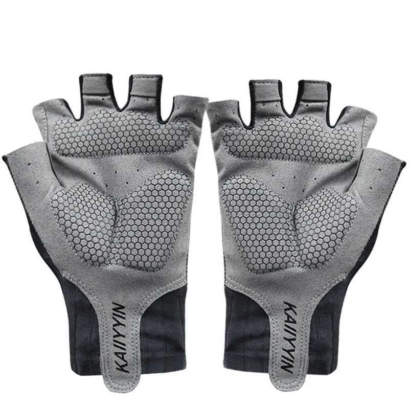 New Road Cycling Gloves Socks Combination Half-finger Bicycle Men Sports Aero Bike Gloves Guantes CiclismoC250412