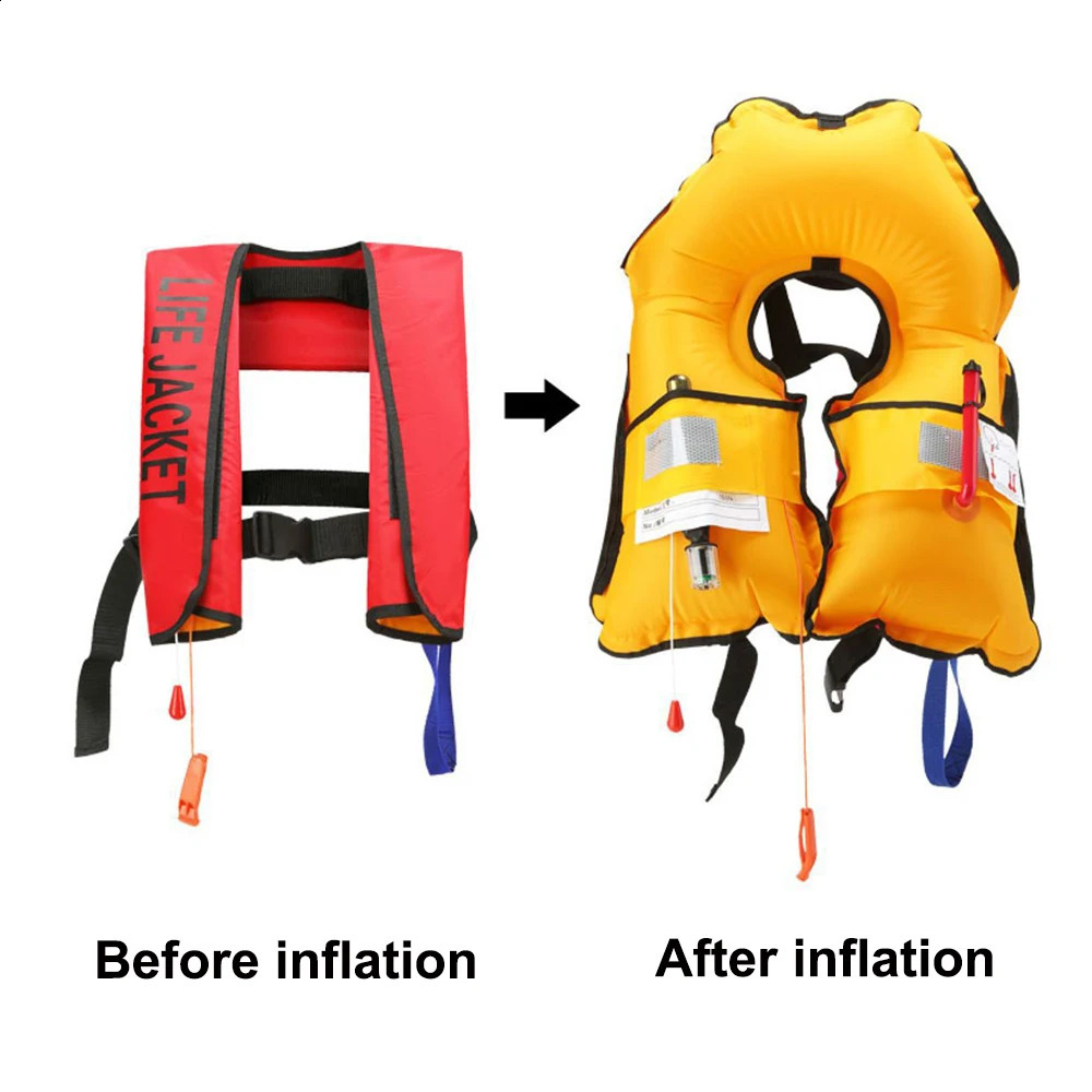 Automatic Inflatable Life Jacket Professional Swiming Fishing Life Vest Water Sports Children Adult Life Vest for Fishing 250411