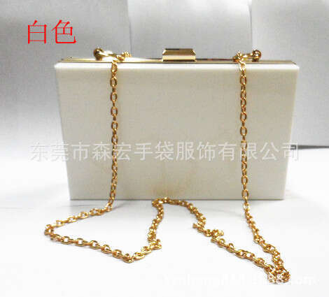 Acrylic Transparent Box Women's Handheld Dinner One Shoulder Small Square Cross Body Chain Bag