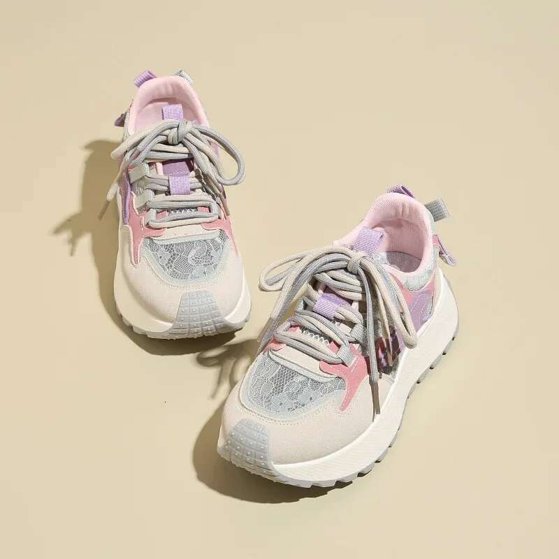 2025 Summer New Lightweight Anti slip Sports Breathable Thick soled Sneakers Designer Fashionable Women's Casual Comfortable Shoes