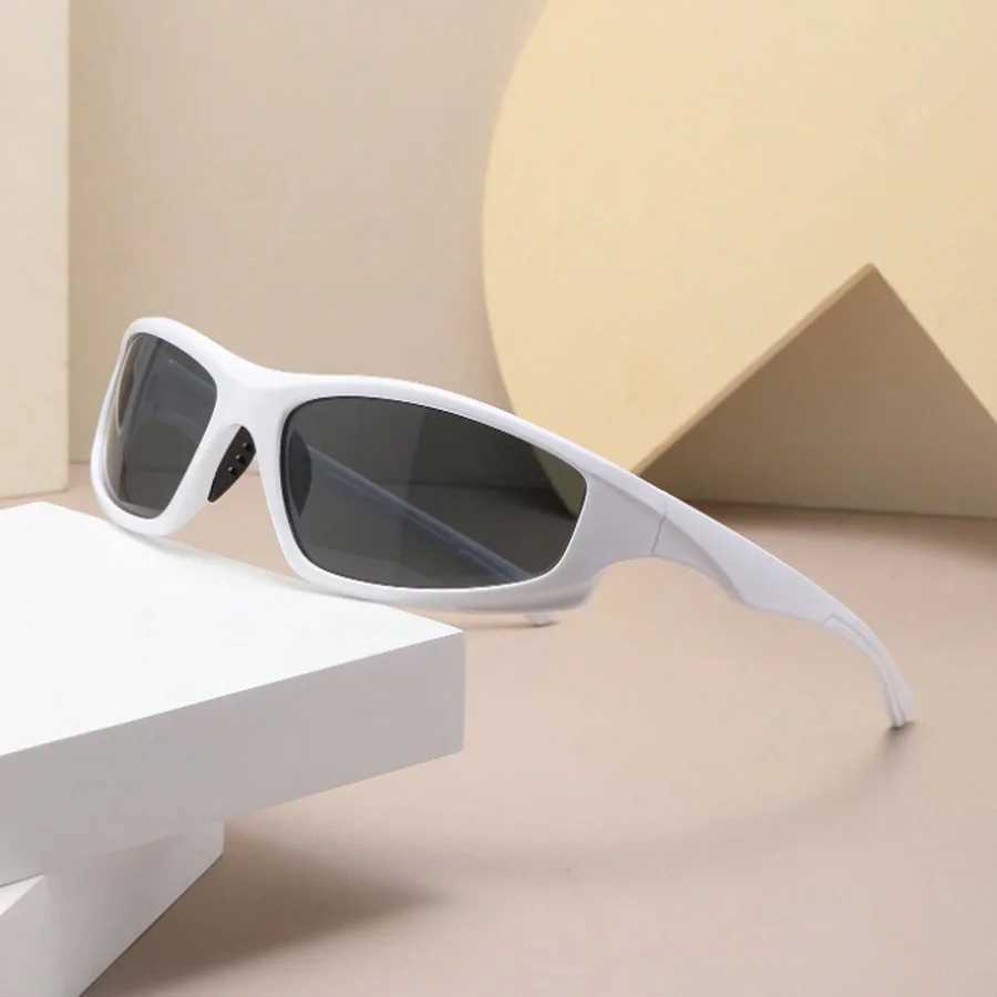 Fashion Y2k Style Wrap Around Mens Sunglasses Daily Outdoor Sports Street Decorative GlassesC250412