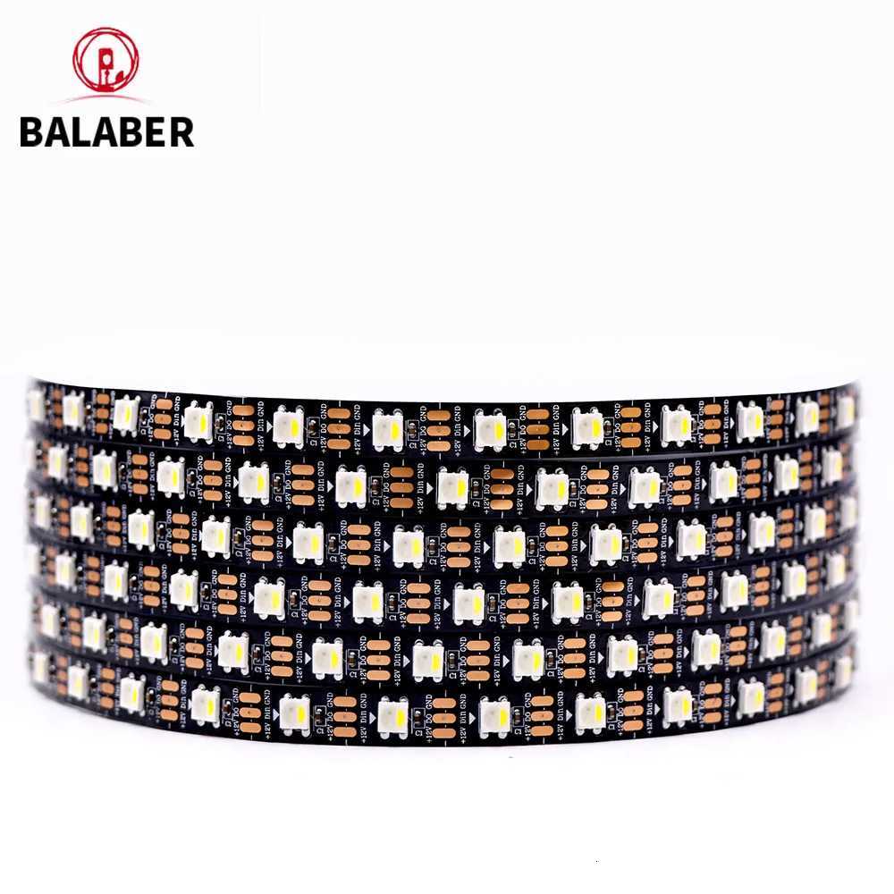 Sk6812 DC 12V RGBW RGBWW 5050SMD independently addressable 30/60/144 LEDs/m IP30/65/67 black/white PCB wire 1-5 meters W251112