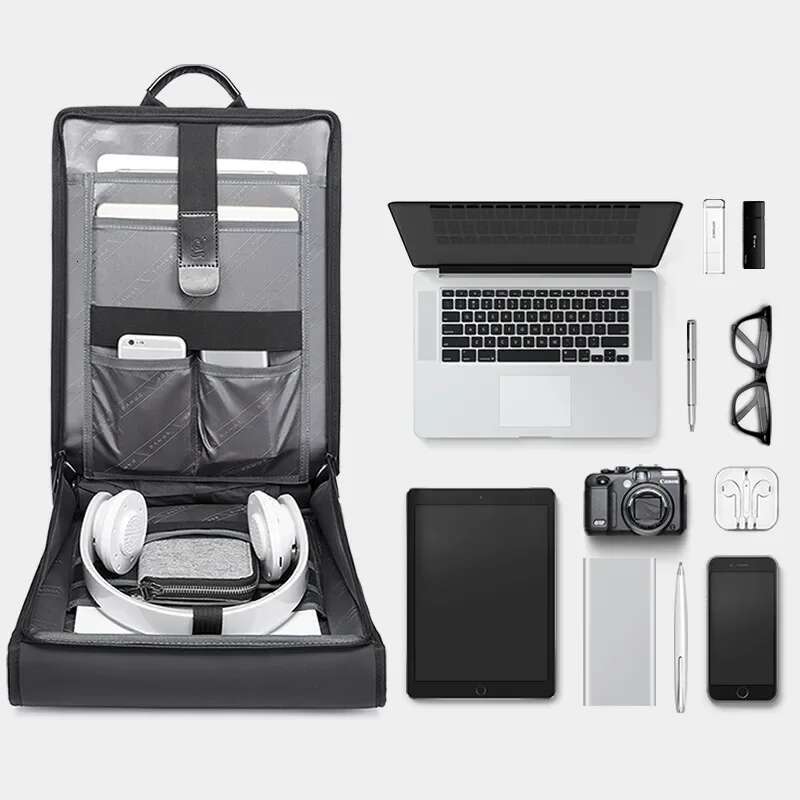 BANGE New Design Men Backpack Waterproof fit for 15.6 inch Laptop Man Travel Bag School bag city business backpack