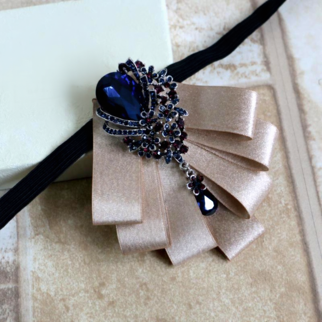 Neck Tie Set Superior Quality Formal Wear Diamond Bow Tide Men Wedding Groom Collar