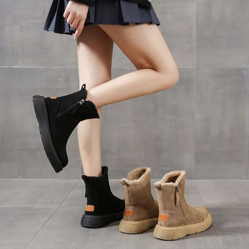 New Free Shipping Designer Shoes Snow Boots For Women 2025 Winter Fur Integrated Warm And Plush Thick Boots Anti Slip Cotton Shoes