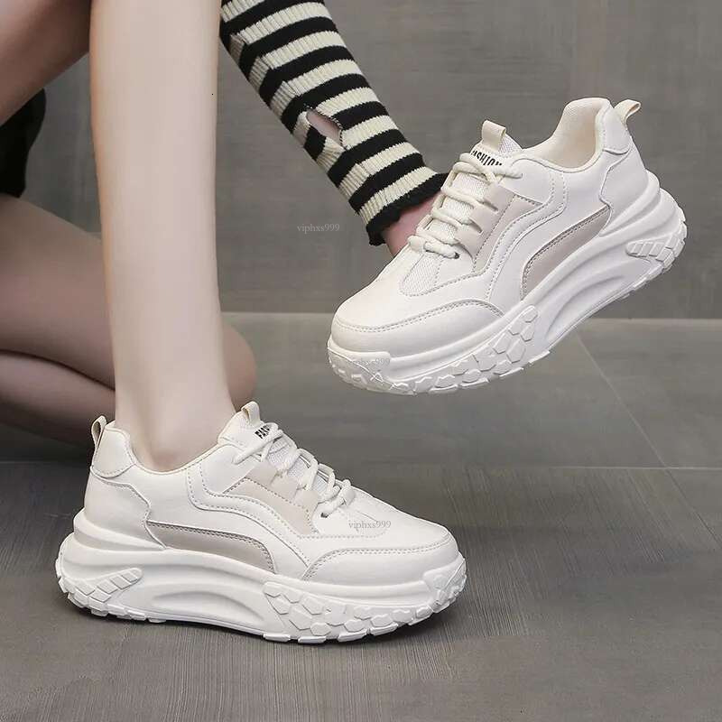 New Free Shipping Designer Shoes Thick Soled Versatile Dad 2025 Spring And Autumn Style Small Height Increase Student Casual Sports Shoes For Women