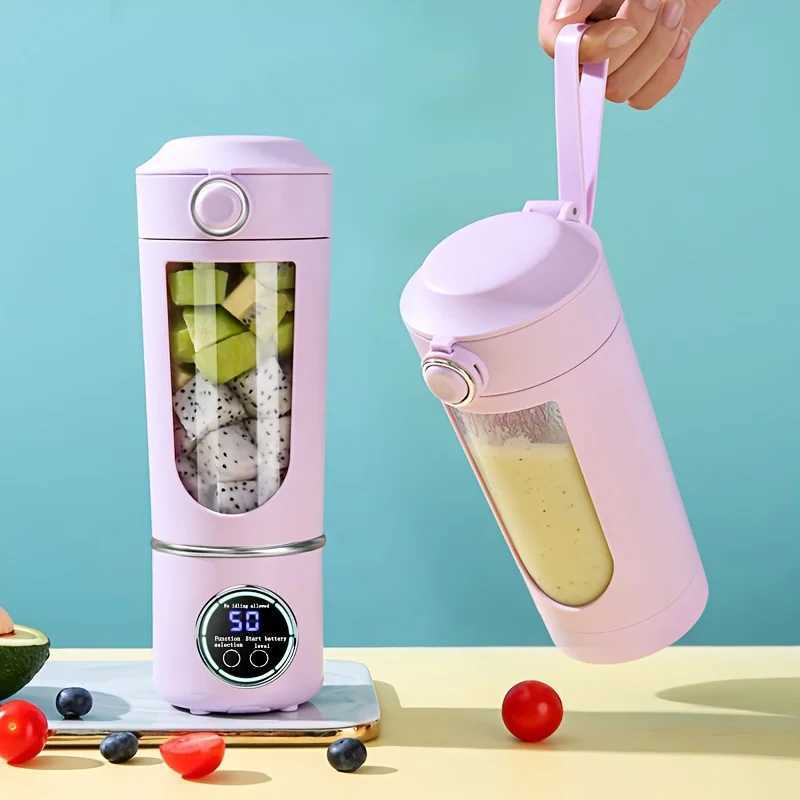 New Portable Juice Maker Blender for Shakes Smoothies 700ML Durable Juicers Steel Blades 2 In 1 Blender Bottle Smoothie Portable C251113