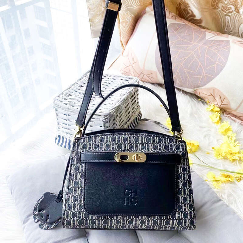 CHHC Large Capacity High-End Multi-Purpose Women's Shopping Handbag Solid Color Classic Letter Embossed Tote Bag Elegant