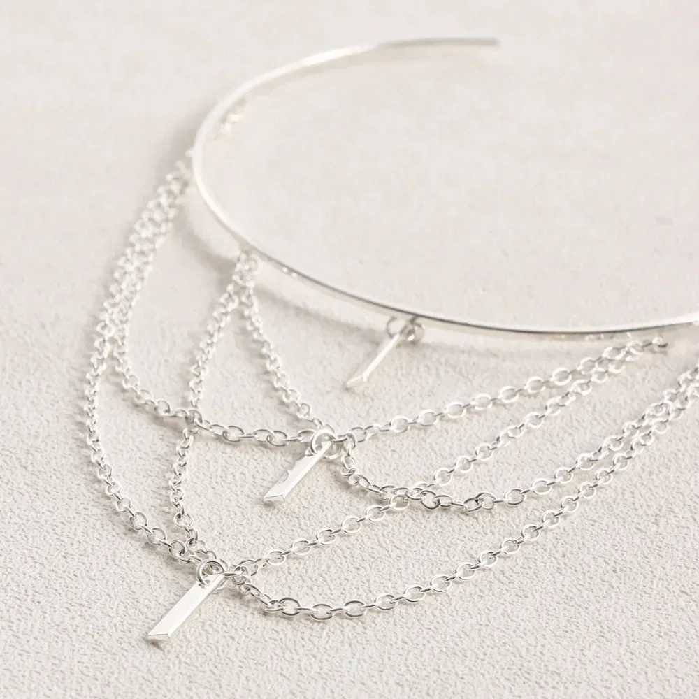 Gold Color Open Upper Arm Bracelet Womens Jewelry Rectangle Charm Tassel Arm Bangle Party Summer Fashion Accessories NewC250411