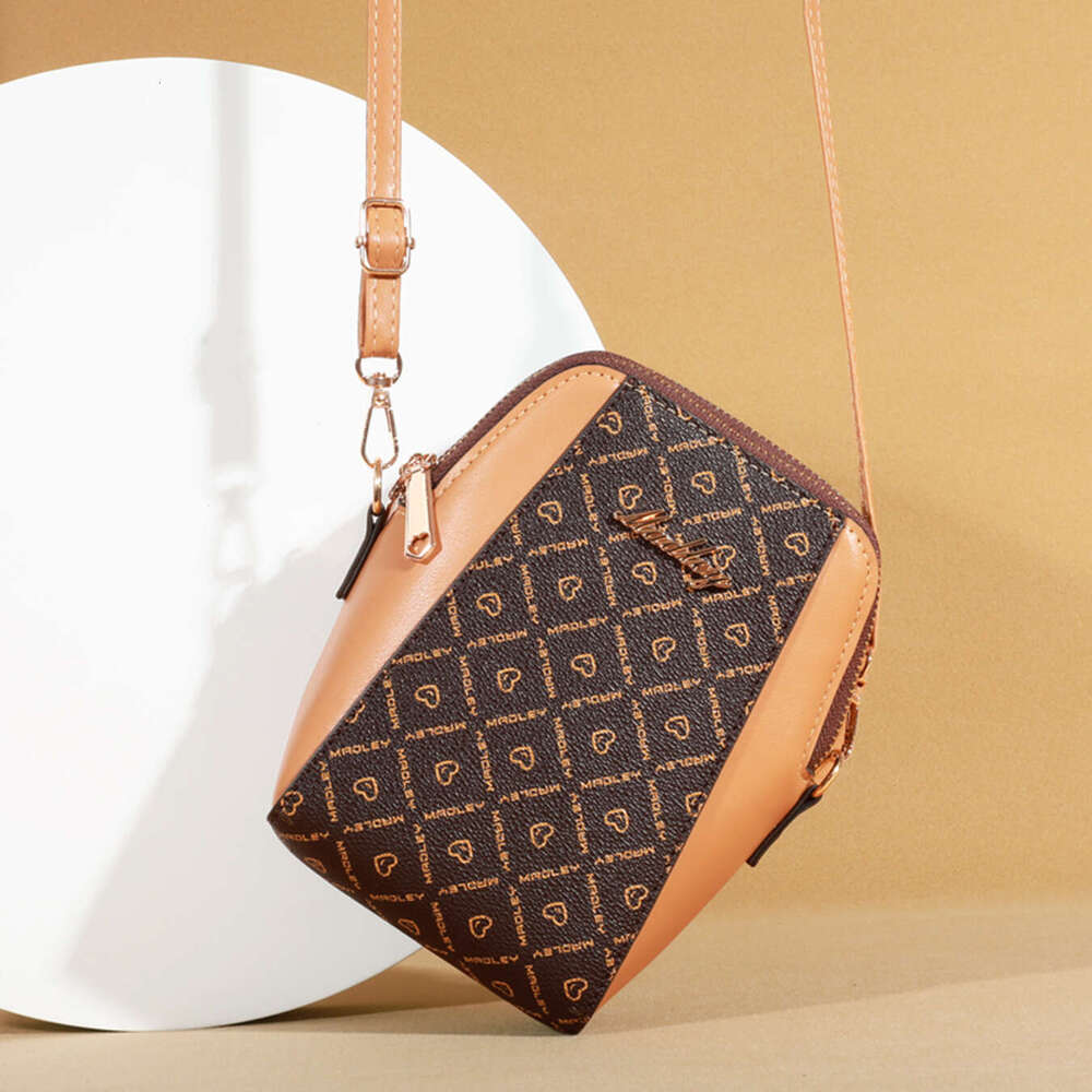 2025 new PU mobile phone crossbody small casual large capacity zipper women's bag multifunctional zero wallet