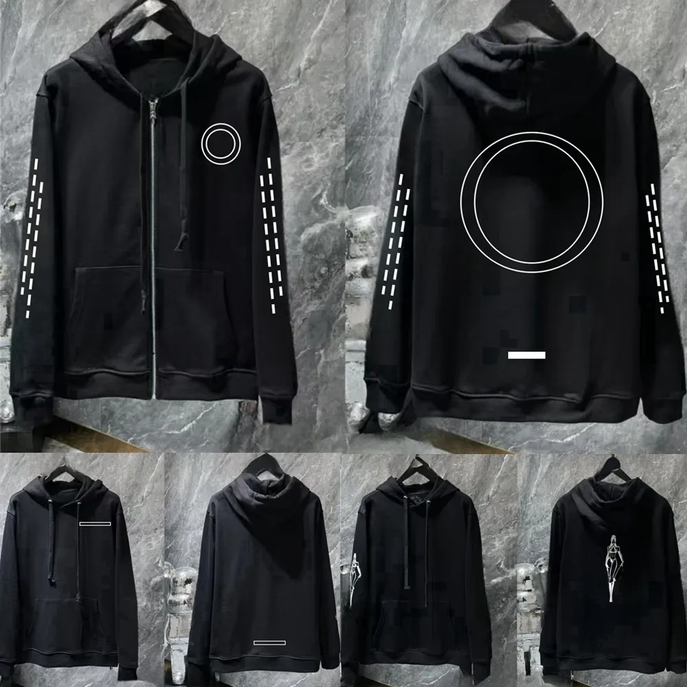 Designer Zipper chrome Hoodies Men Jackets essentials Hoodie Long Sleeves Jacket Loose Outwear Coats Hoody Mens Woman horseshoe sanskrit cross Streetwear Clothes