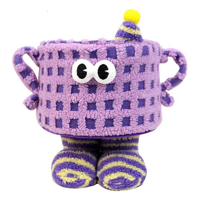 Cartoon Bigfoot Ya Little Monster Storage Basket Miscellaneous Snacks Sorting He Dopamine Lamb Velvet Cute Sorting Basket Y251112