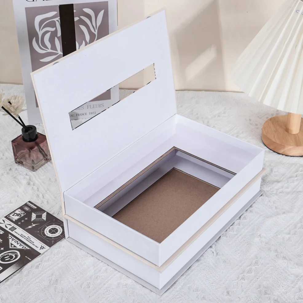 Luxury Book Style Tissue Box Napkin Holder Case Paper Box Container Fashion Hotel Storage Box He Table Decoration Ornaments Y251112