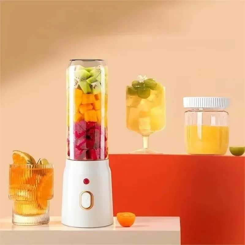 Portable Cordless Blender Juicer 450ml Electric Fruit Juicer USB Rechargeable Lemon Orange Juice Cup Smoothie Blender C251113