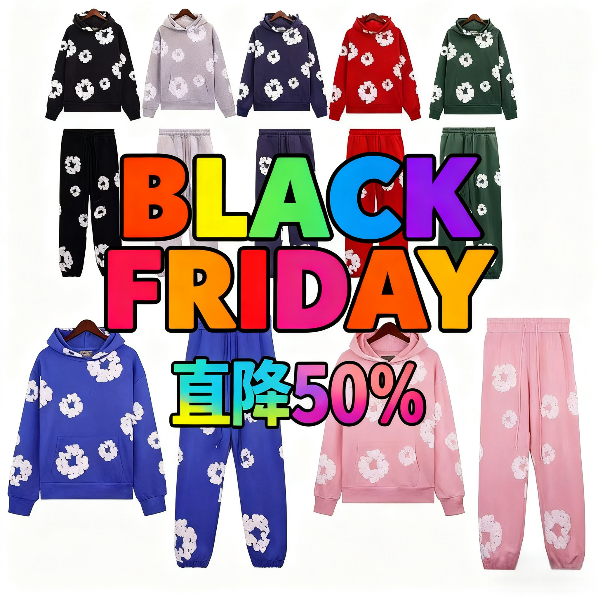 2025 Designer Hoodie Set Fashion Trendy Brand New Casual Hoodie Hip Hop Street Men's and Women's Spider Hoodies