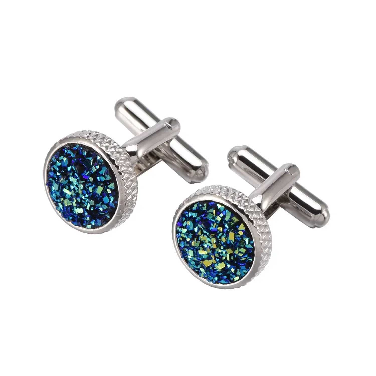French cufflinks in black green gold crystal cufflinks fashionable mens new wedding accessoriesT250412