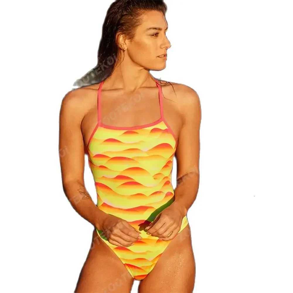Female Swimsuit Bikini Sexy One-piece Comfortable Set Swimwear Functional Training Swimsuit Open Water Swimming ClothingW251113