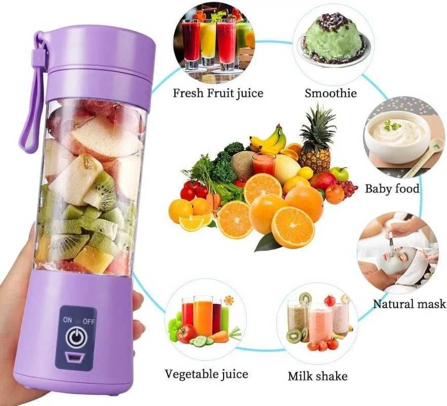 Portable Mini Electric Juicer USB Charging Smoothie Milkshake Maker Automatic Fresh Squeezer Fruit Orange Lemon Kitchen Blender C251113