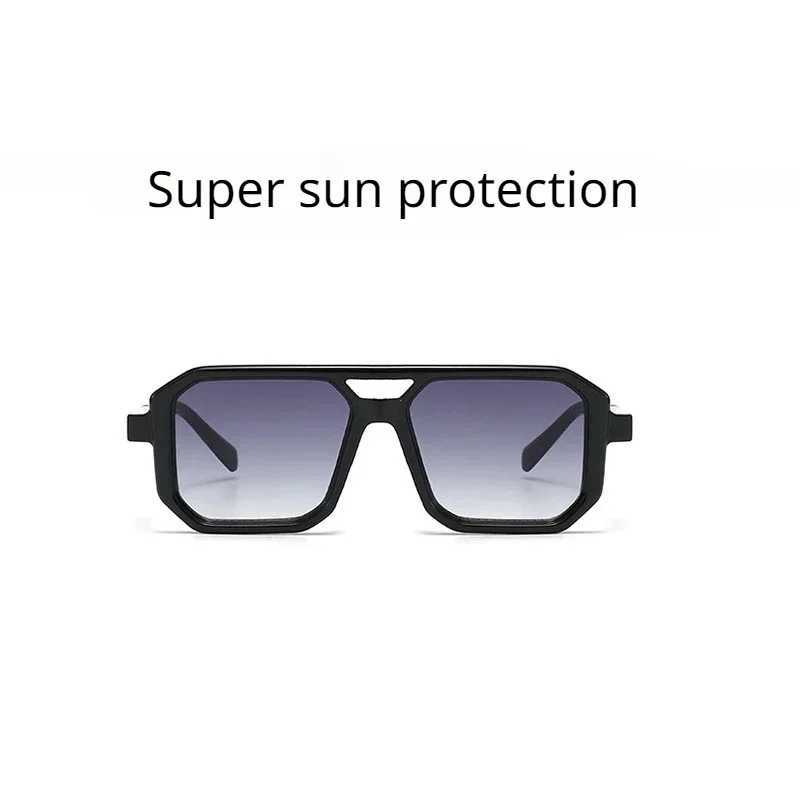 2025 Vintage Fashion Sun Protection Sunglasses for Men Square Shades Retro Flair Sunglasses Womens Trendy Shades Gafas De SolC250412