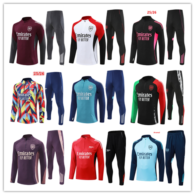 2025 2026 2027 Arsen Tracksuits for Pepe, Saka & More - Official Madrids Training Kit for Soccer Fans