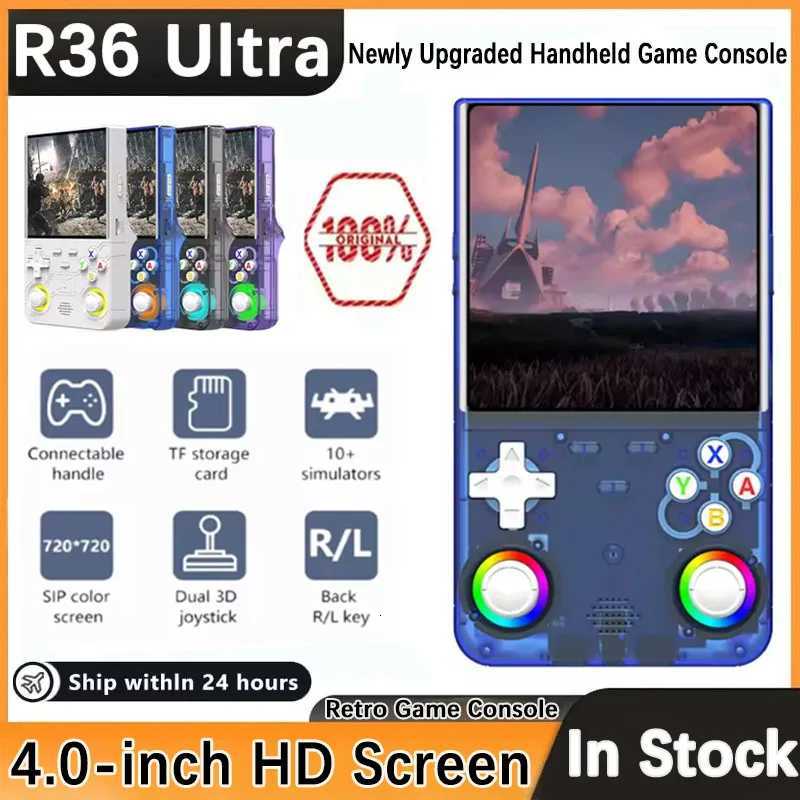 New R36 TRA 40inch IPS Portable Retro Handheld Game Player Open Source Console 64G/128G 20000 Games H251113