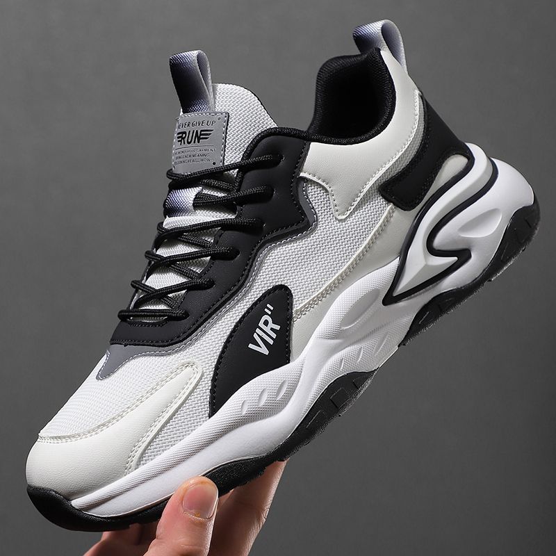 New High Quality Men's Sports Spring Summer Versatile Soft Sole Cushioned Wear Resistant Running Shoes Lightweight Breathable Outdoor Sneakers