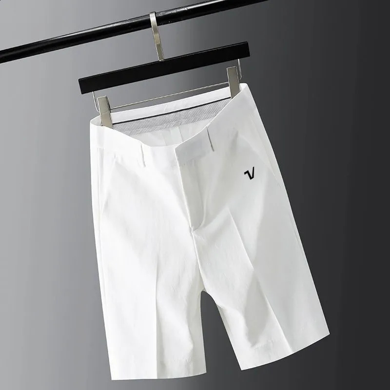 Summer Golf Wear Mens 2025 Golf Shorts Quick Drying Business Casual Middle Pants Golf Clothing Men Suit Shorts 250411