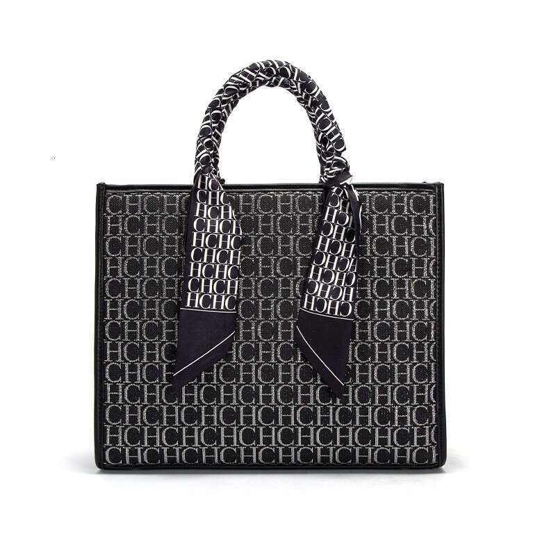 CHHC Fashion Gold Plated Letter Printed Women's Handbag Square Box Design